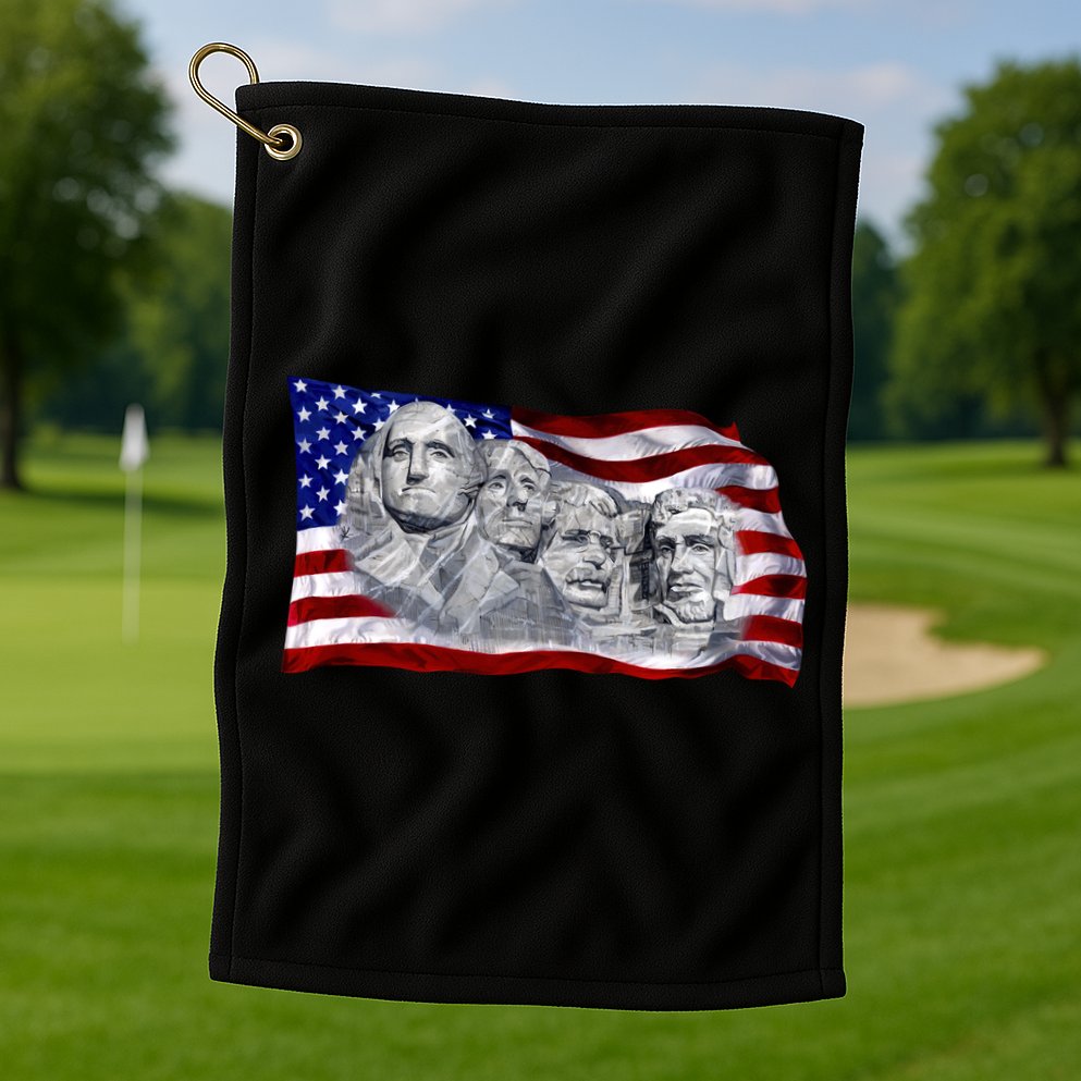 Mount Rushmore Golf Towel