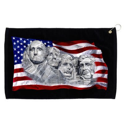 Mount Rushmore Grommeted Golf Towel