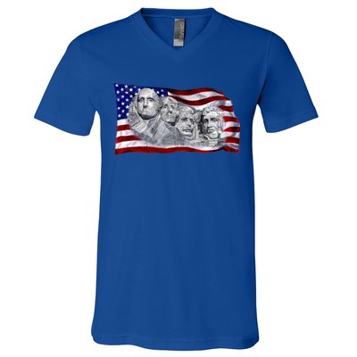 Mount Rushmore V-Neck T-Shirt