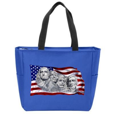 Mount Rushmore Zip Tote Bag