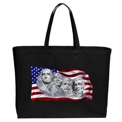 Mount Rushmore Cotton Canvas Jumbo Tote