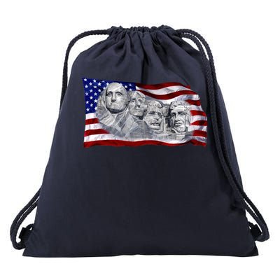 Mount Rushmore Drawstring Bag