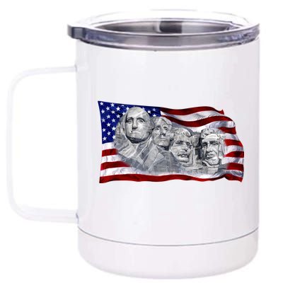 Mount Rushmore 12 oz Stainless Steel Tumbler Cup