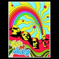 Mount Rushmore 4th of July Abstract Performance Shirt