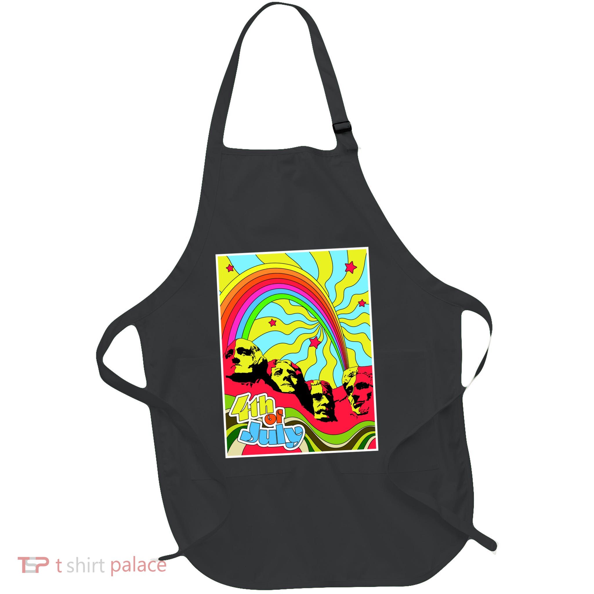 Mount Rushmore 4th of July Abstract Apron