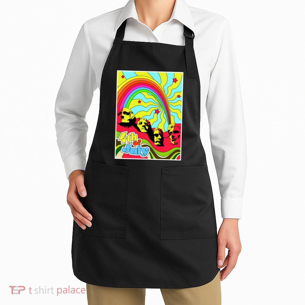 Mount Rushmore 4th of July Abstract Apron