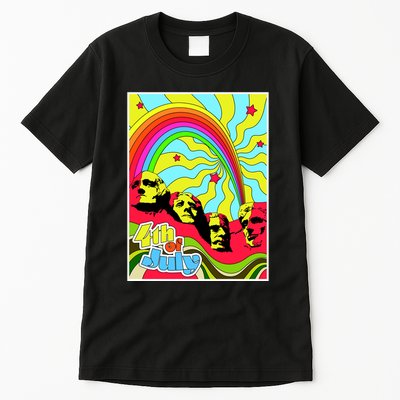 Mount Rushmore 4th of July Abstract Tall T-Shirt
