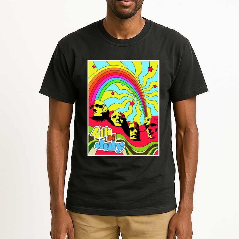 Mount Rushmore 4th of July Abstract Tall T-Shirt
