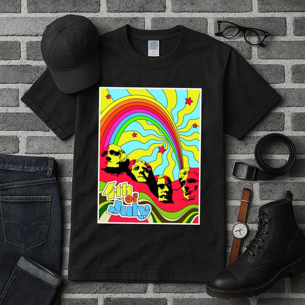 Mount Rushmore 4th of July Abstract Tall T-Shirt