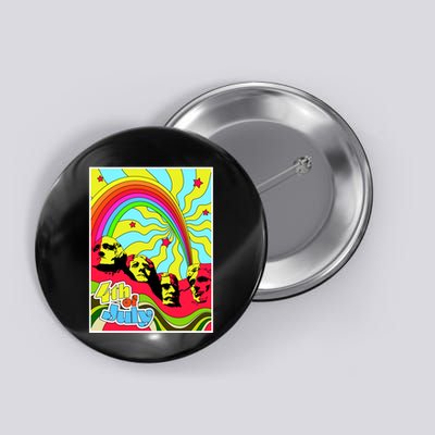 Mount Rushmore 4th of July Abstract Button