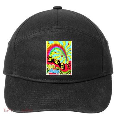Mount Rushmore 4th of July Abstract 7-Panel Snapback Hat