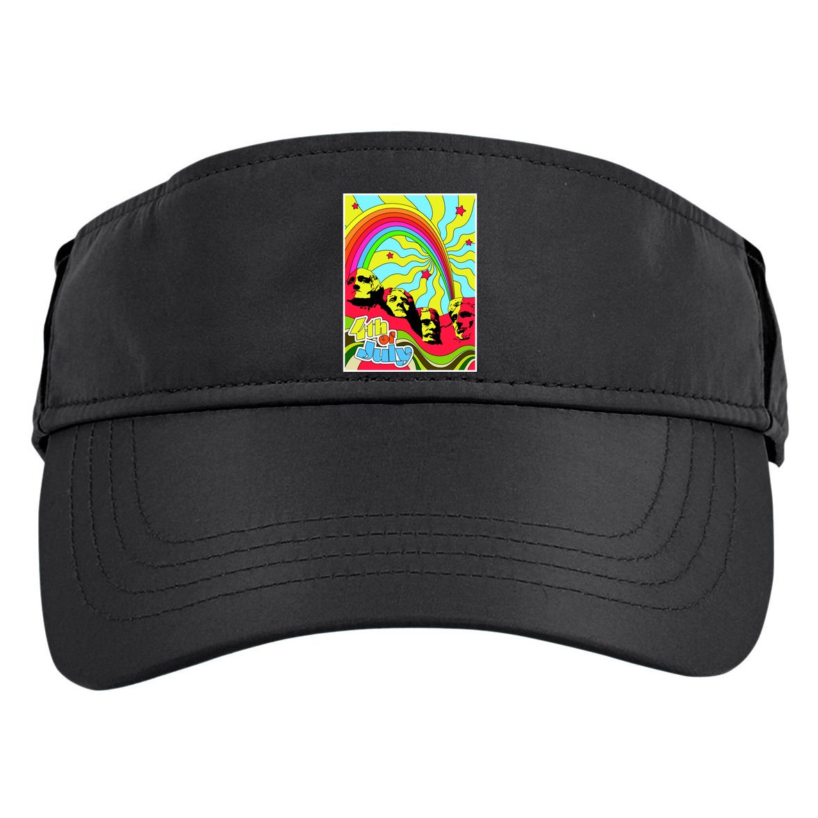 Mount Rushmore 4th of July Abstract Adult Drive Performance Visor