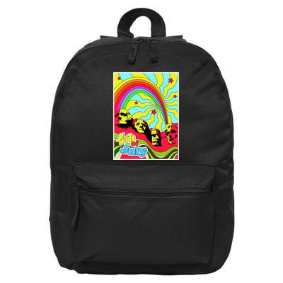 Mount Rushmore 4th of July Abstract 16 in Basic Backpack