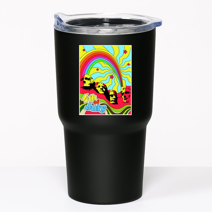 Mount Rushmore 4th of July Abstract Tumbler