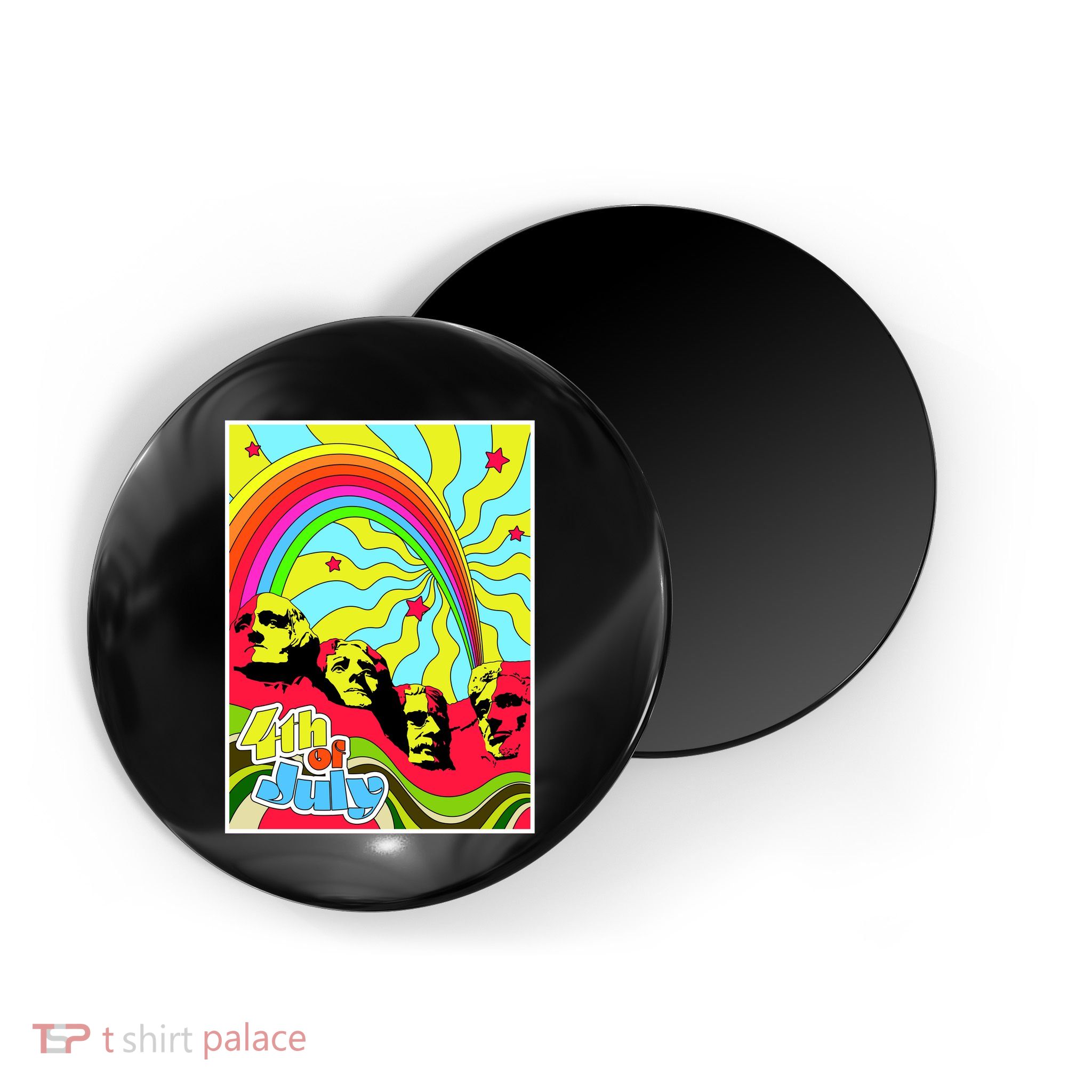 Mount Rushmore 4th of July Abstract Magnet