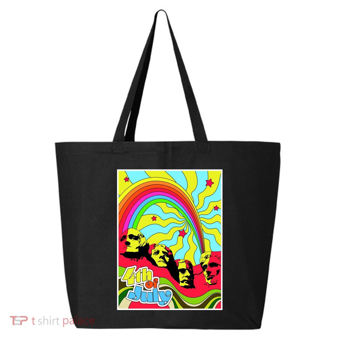 Mount Rushmore 4th of July Abstract 25L Jumbo Tote