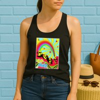 Mount Rushmore 4th of July Abstract Womens Tank Top