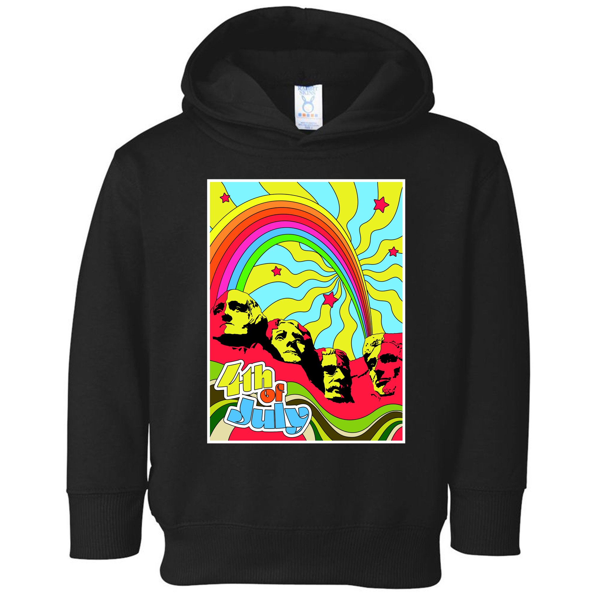 Mount Rushmore 4th of July Abstract Toddler Hoodie