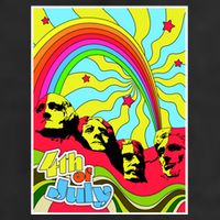 Mount Rushmore 4th of July Abstract Golf Towel
