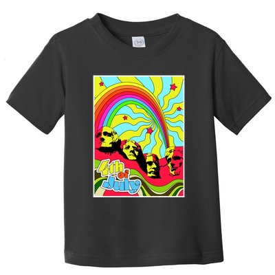 Mount Rushmore 4th of July Abstract Toddler T-Shirt