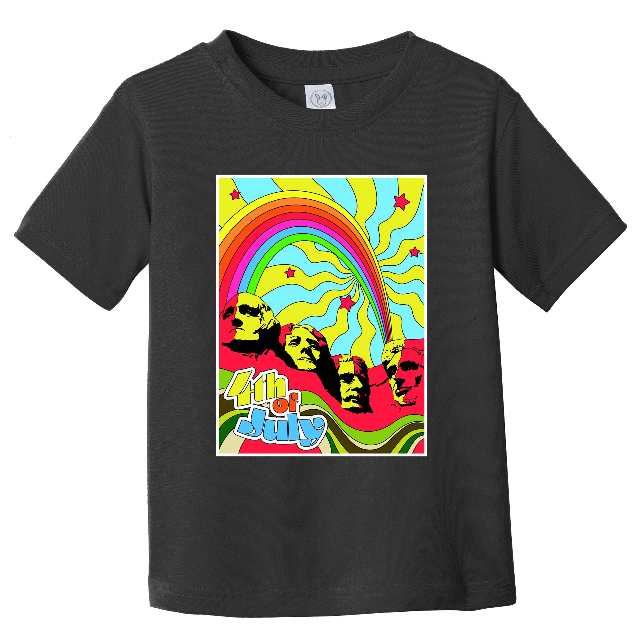 Mount Rushmore 4th of July Abstract Toddler T-Shirt