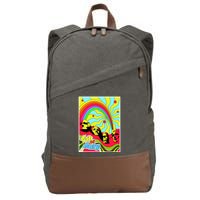 Mount Rushmore 4th of July Abstract Cotton Canvas Backpack