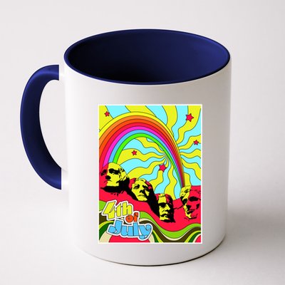 Mount Rushmore 4th of July Abstract Mug