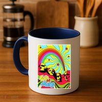 Mount Rushmore 4th of July Abstract Mug