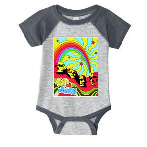 Mount Rushmore 4th of July Abstract Infant Baby Jersey Bodysuit