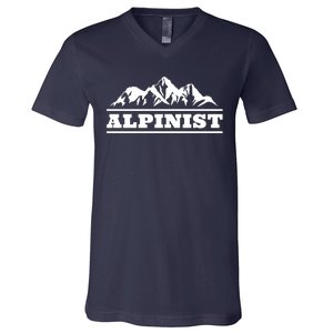 Mountain Alpinist  V-Neck T-Shirt