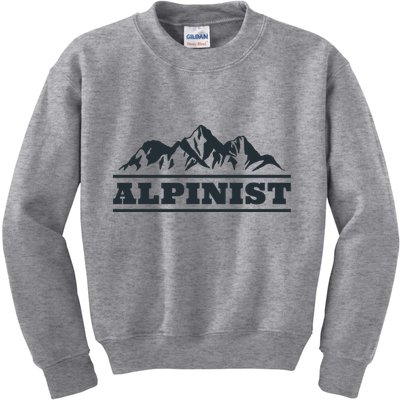 Mountain Alpinist  Kids Sweatshirt