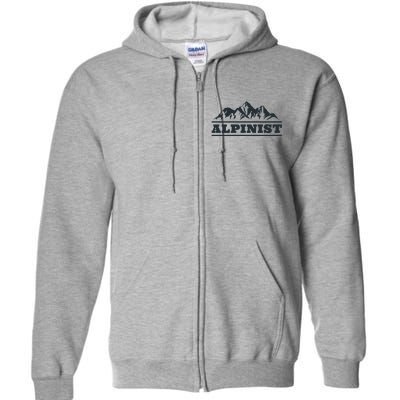 Mountain Alpinist  Full Zip Hoodie