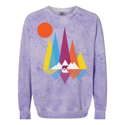 Mountain Bear Colorblast Crewneck Sweatshirt