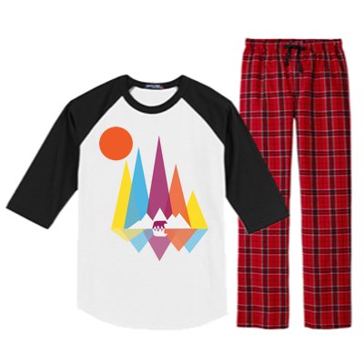 Mountain Bear Raglan Sleeve Pajama Set