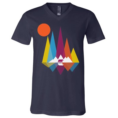 Mountain Bear V-Neck T-Shirt