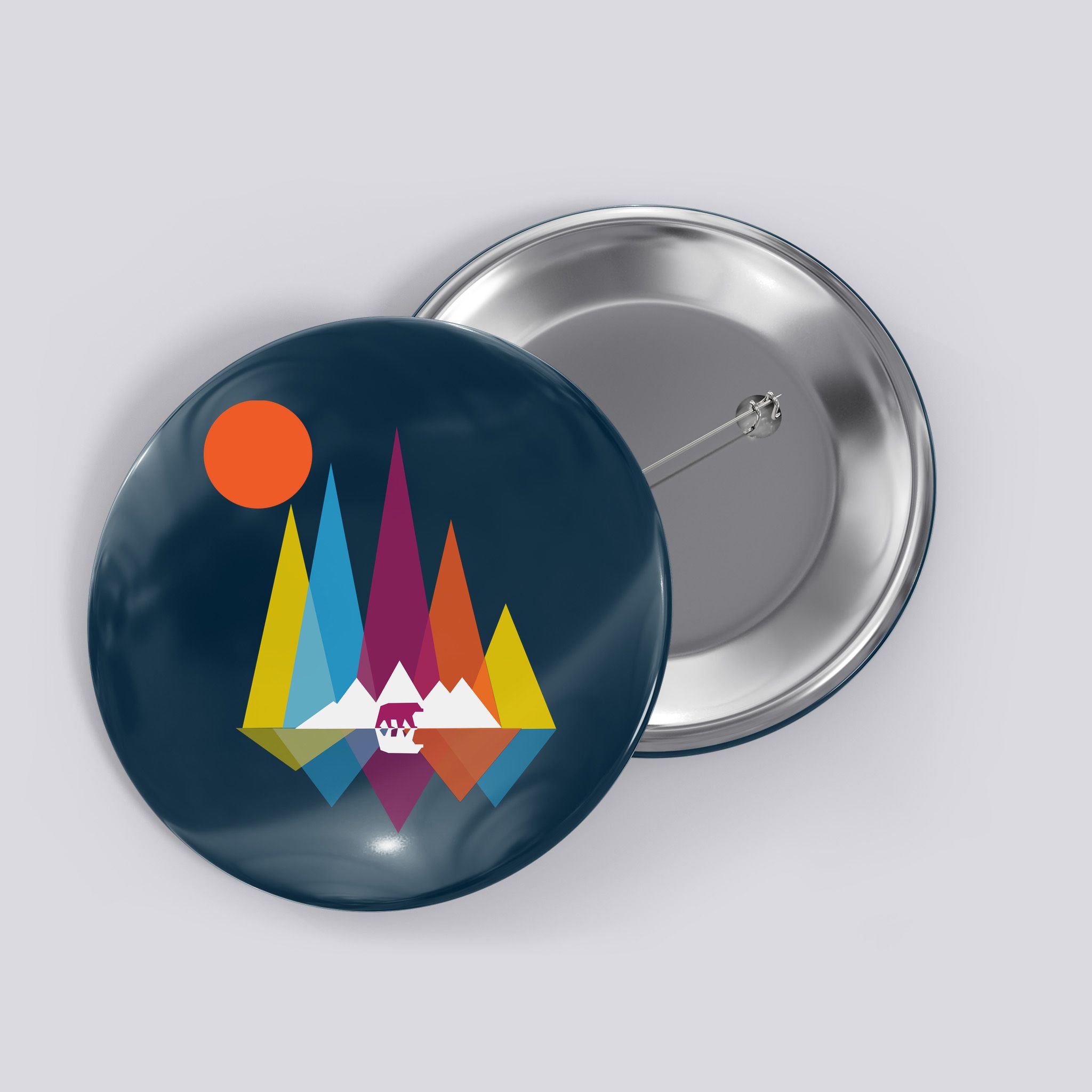 Mountain Bear Button