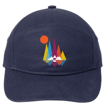 Mountain Bear 7-Panel Snapback Hat