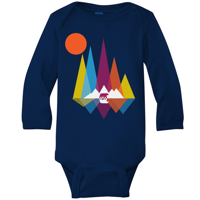 Mountain Bear Baby Long Sleeve Bodysuit