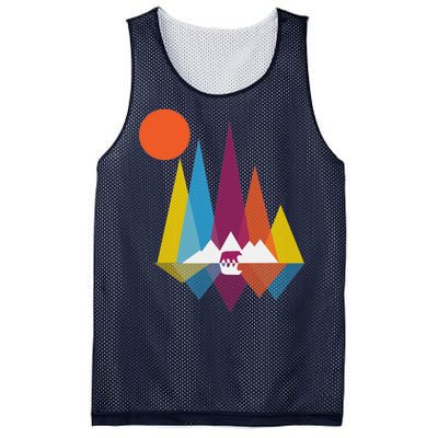 Mountain Bear Mesh Reversible Basketball Jersey Tank