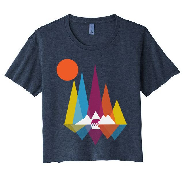 Mountain Bear Crop Top
