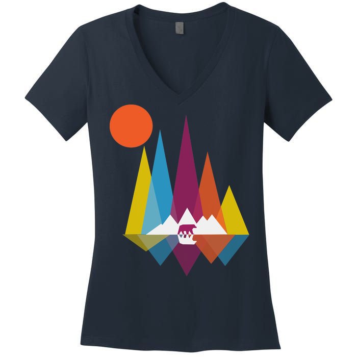 Mountain Bear Women's V-Neck T-Shirt