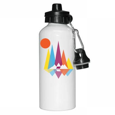 Mountain Bear Aluminum Water Bottle