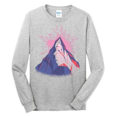 Mountain Face Tall Long Sleeve T-Shirt