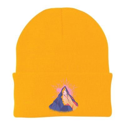 Mountain Face Knit Cap Winter Beanie