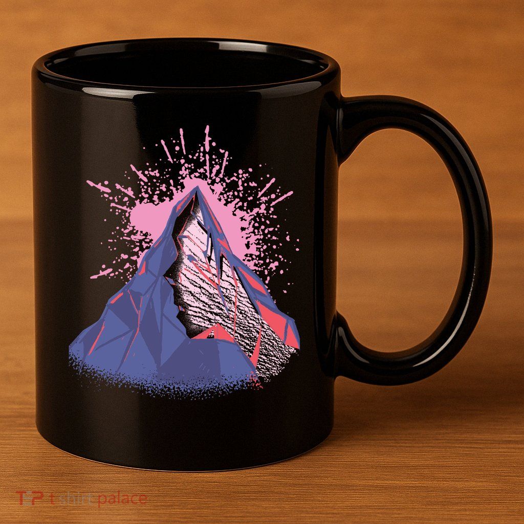 Mountain Face 11oz C Handle Ceramic Mug