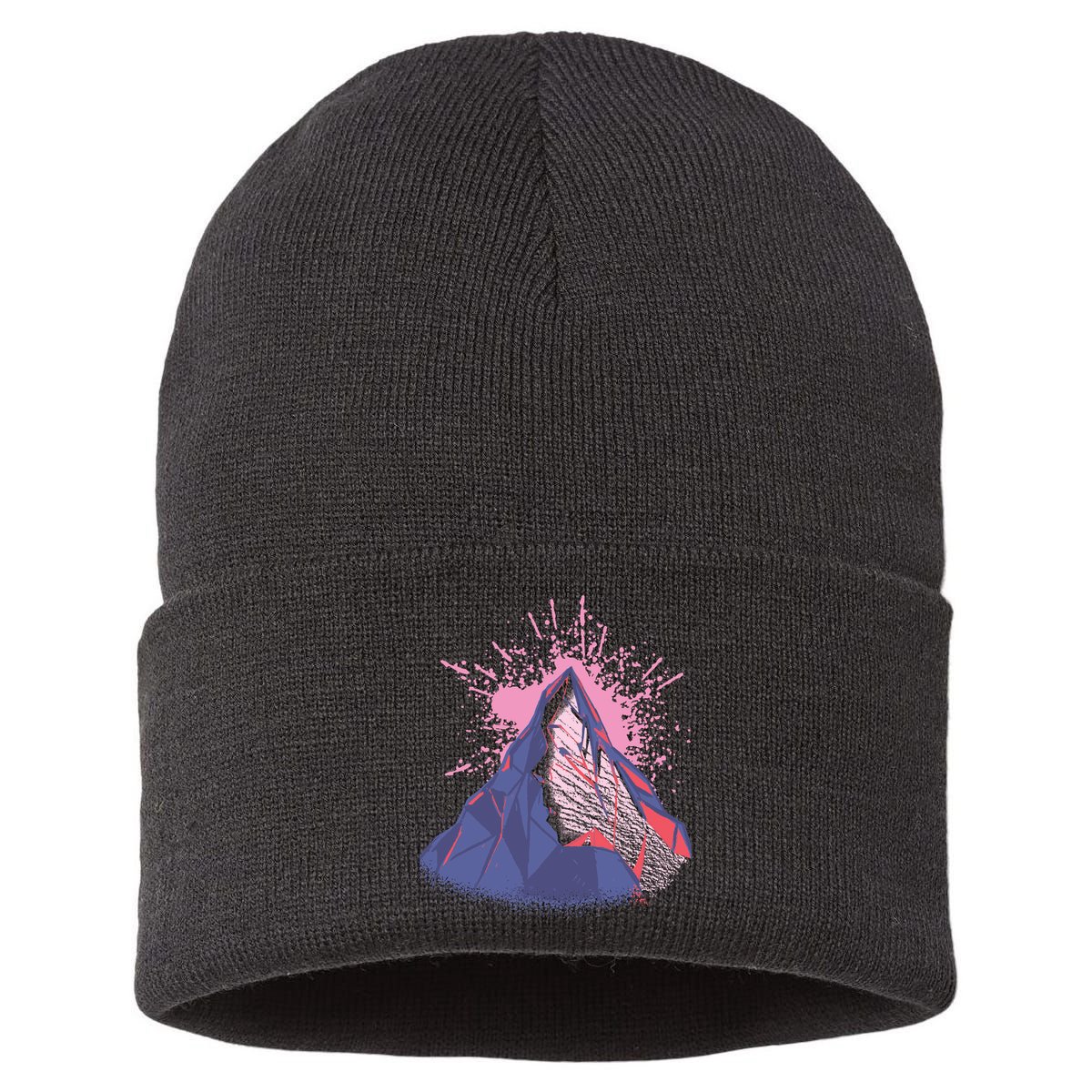 Mountain Face Sustainable Knit Beanie