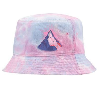 Mountain Face Tie-Dyed Bucket Hat