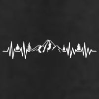 Mountain Heartbeat Pulse Golf Towel