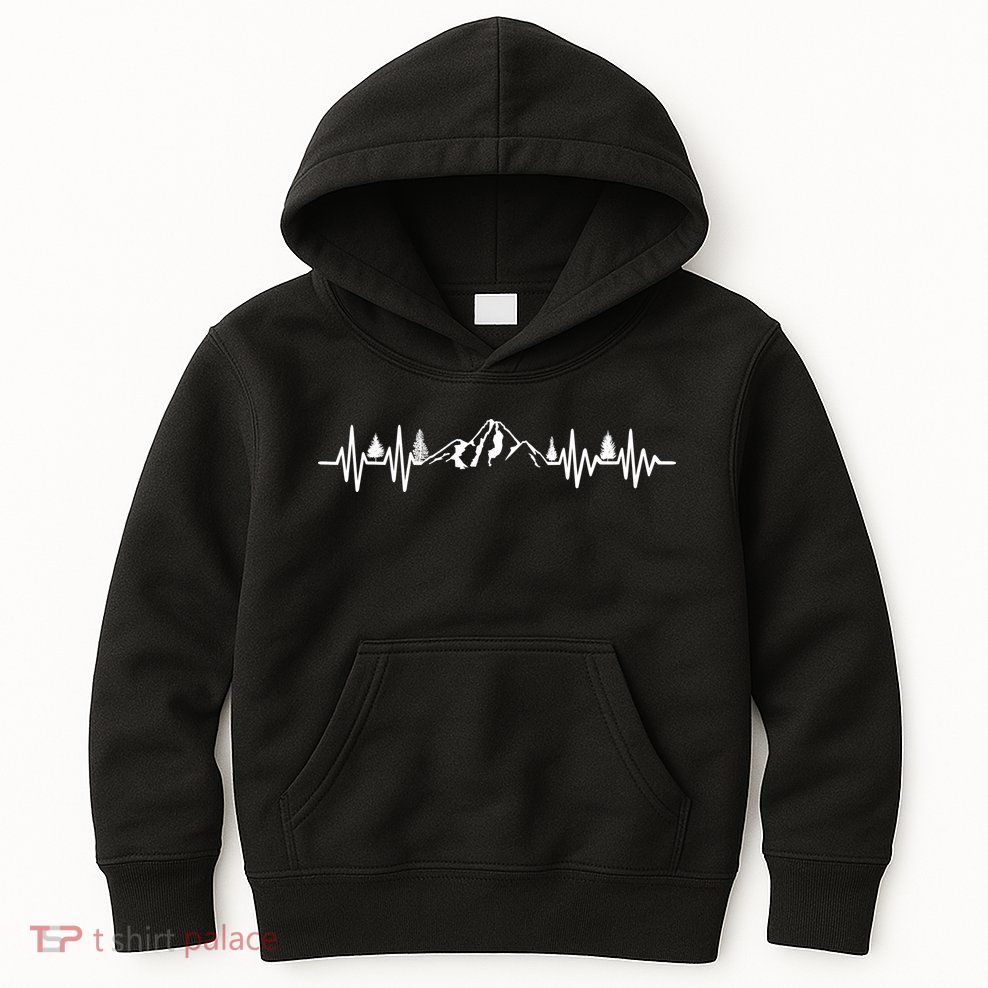 Mountain Heartbeat Pulse Kids Hoodie