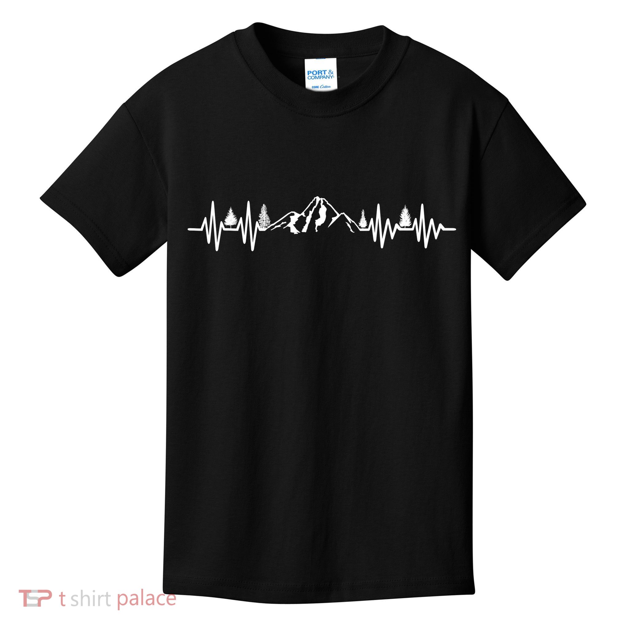 Mountain Heartbeat Pulse Kids T-Shirt